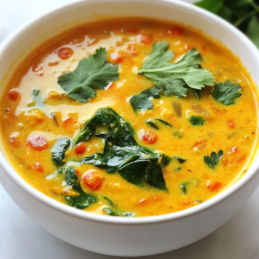 Coconut Curry Lentil Soup Hearty and Flavorful Dish