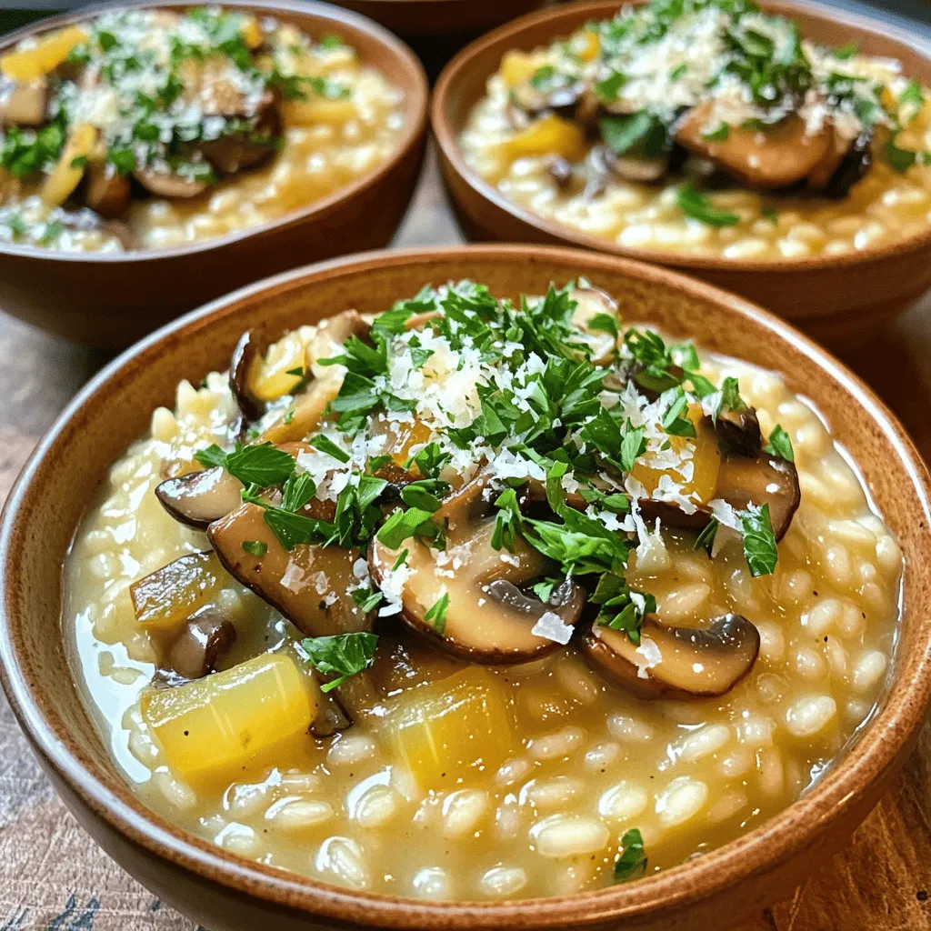 Creamy Mushroom Risotto Delightful Comfort Dish