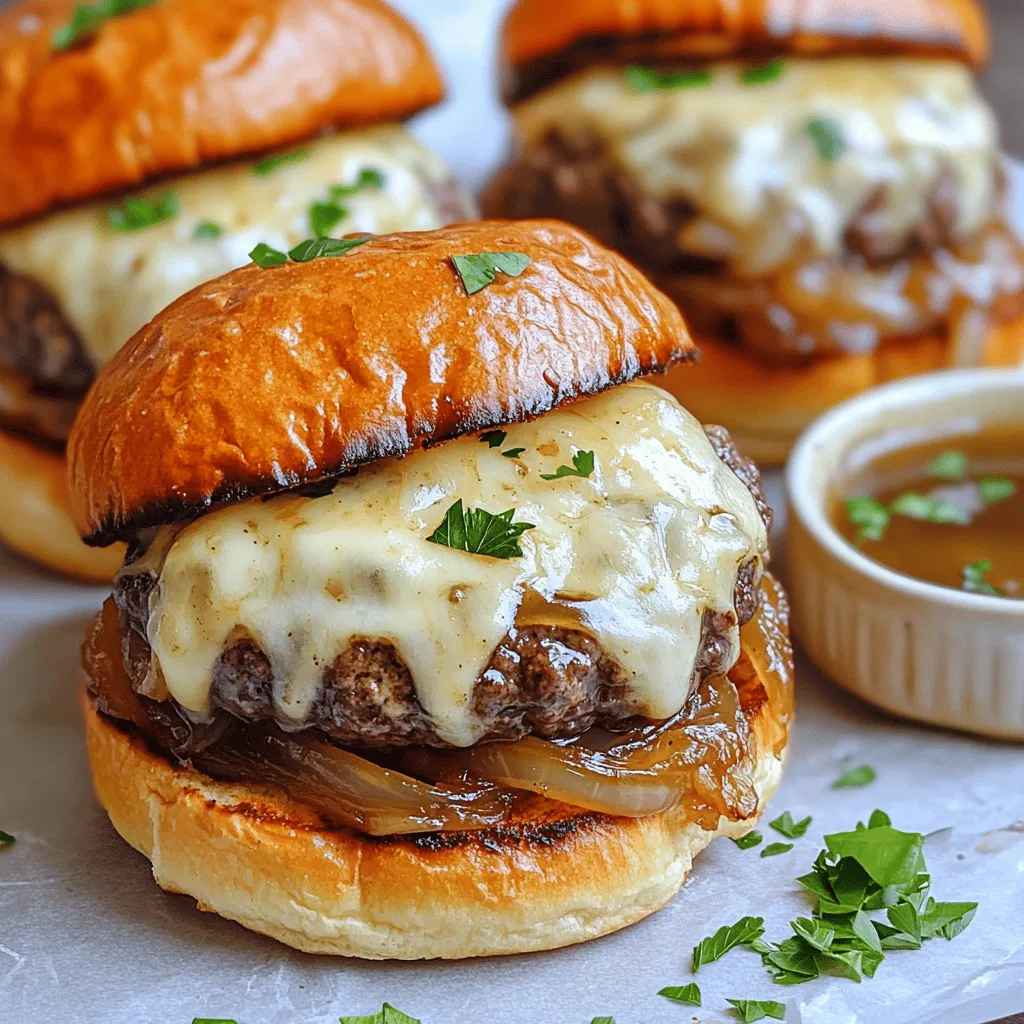 French Onion Soup Burgers Flavorful and Satisfying Meal
