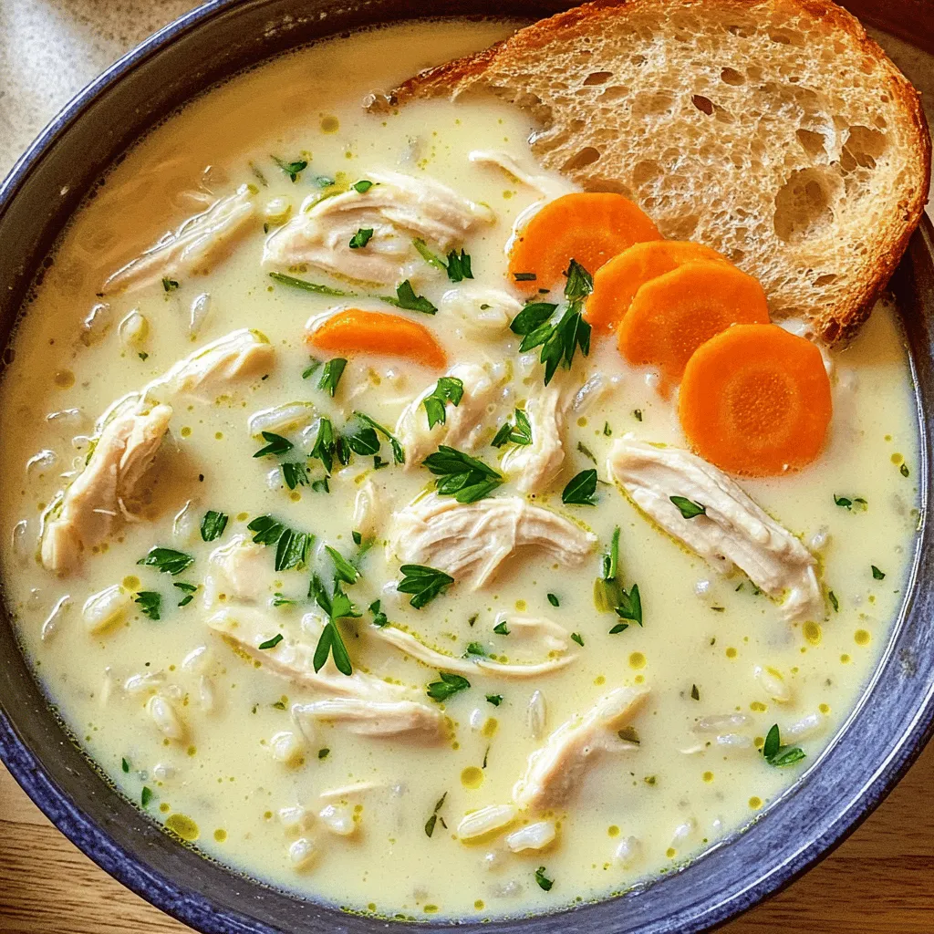 Creamy Chicken and Rice Soup Comforting Easy Recipe