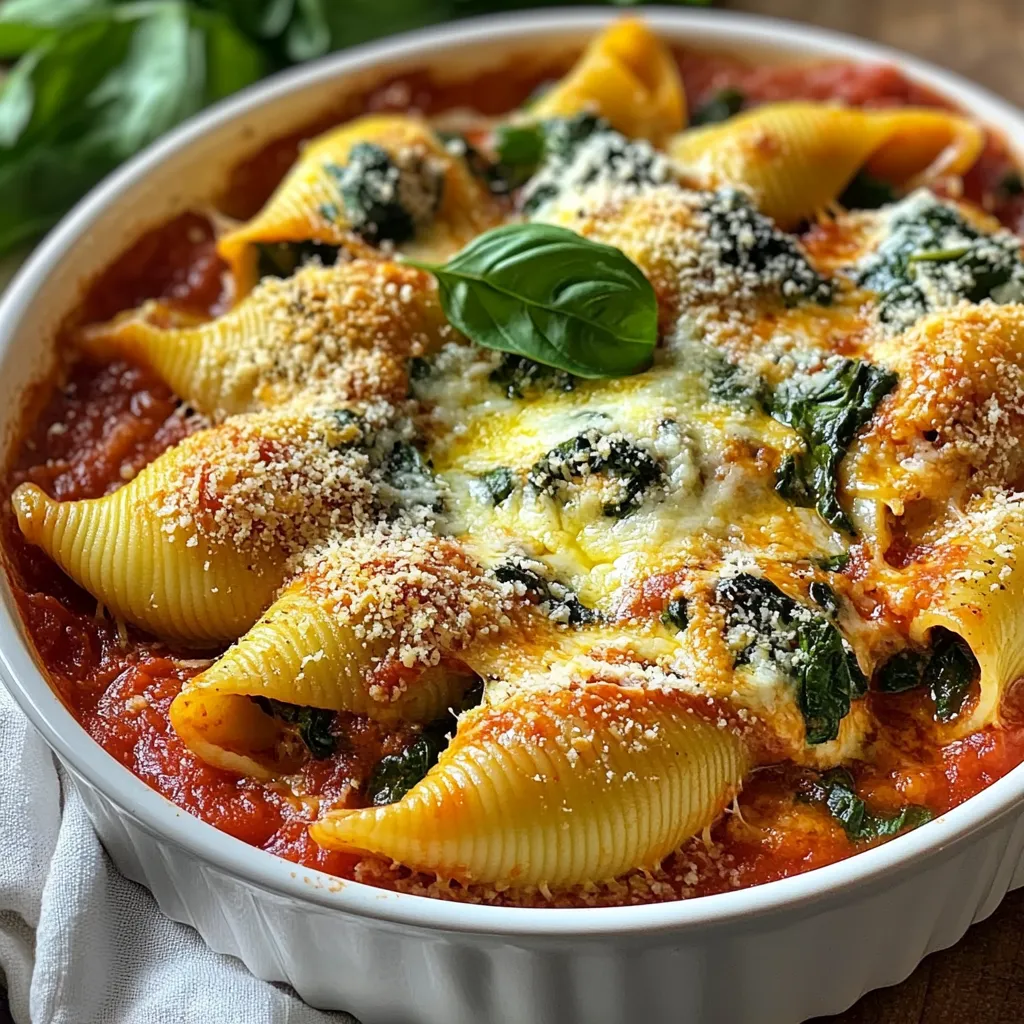 Spinach Mushroom Stuffed Shells Tasty and Easy Meal