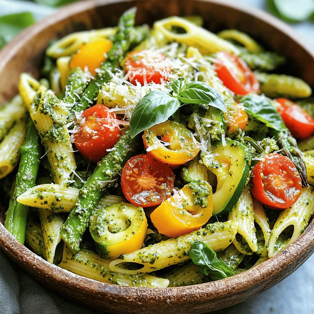 Pesto Pasta Primavera Fresh and Flavorful Delight