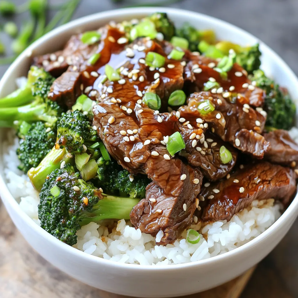 Teriyaki Steak and Broccoli Bowls Flavorful Delight