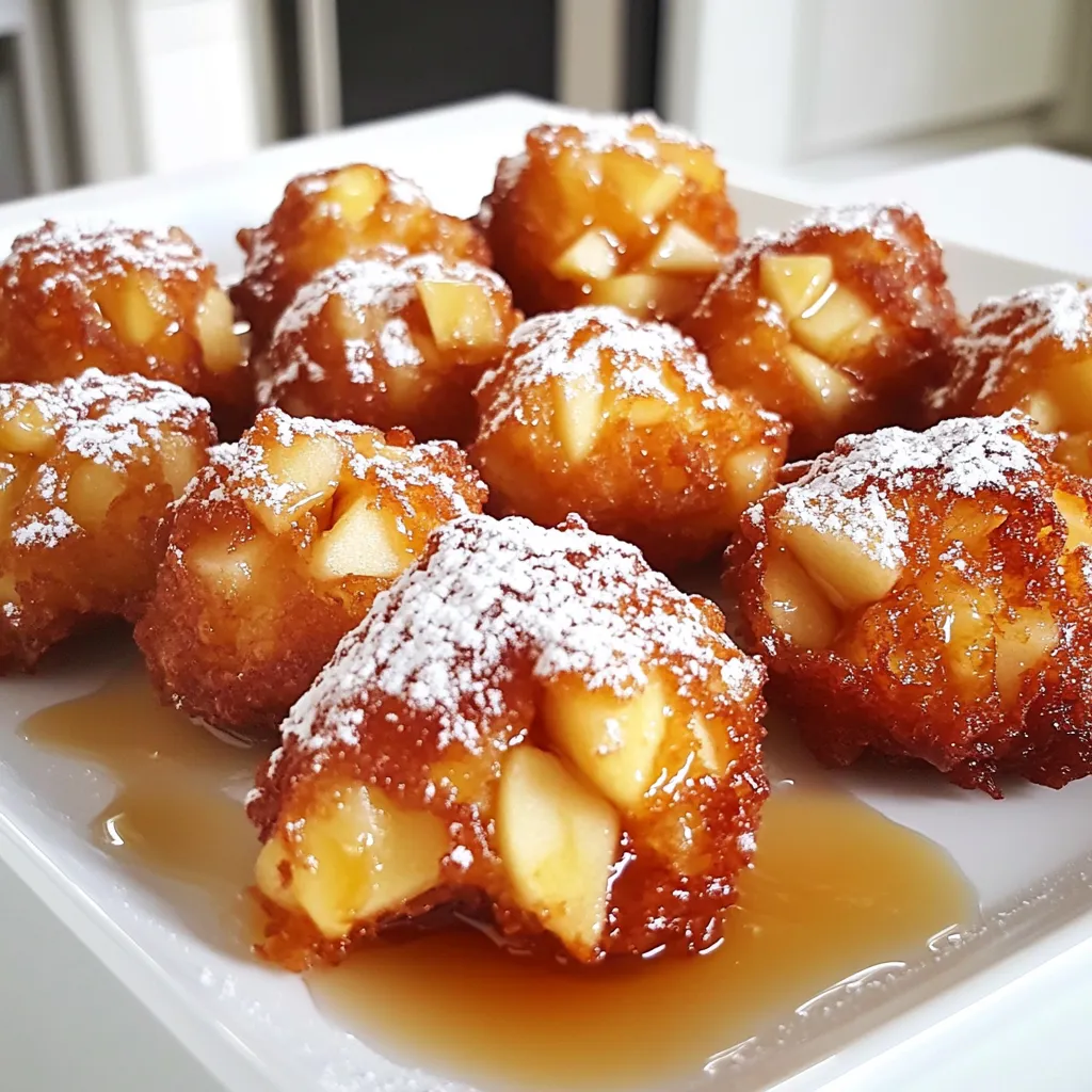 Maple Glazed Apple Fritters Tasty and Tempting Treat