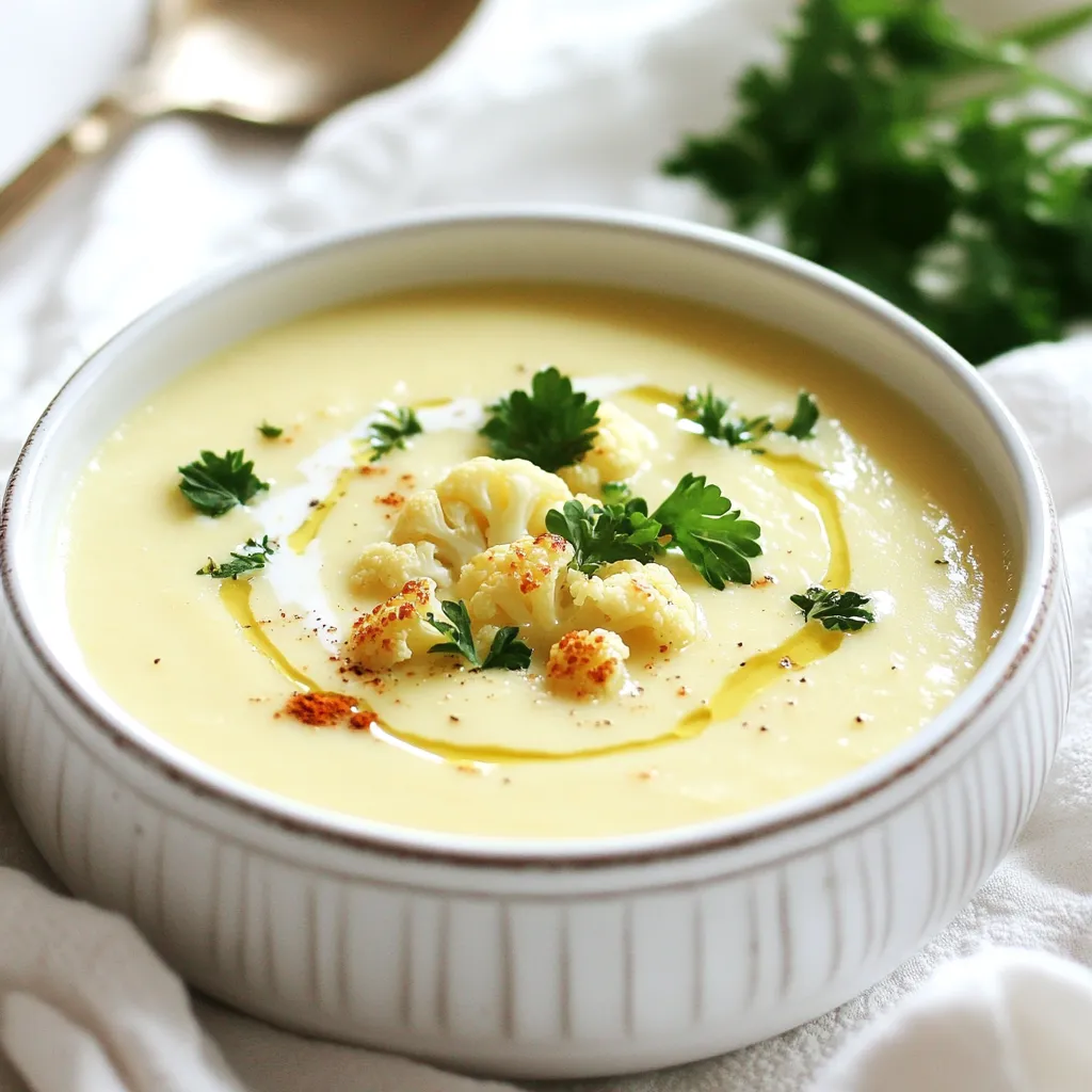 Creamy Roasted Cauliflower Soup Comforting and Easy