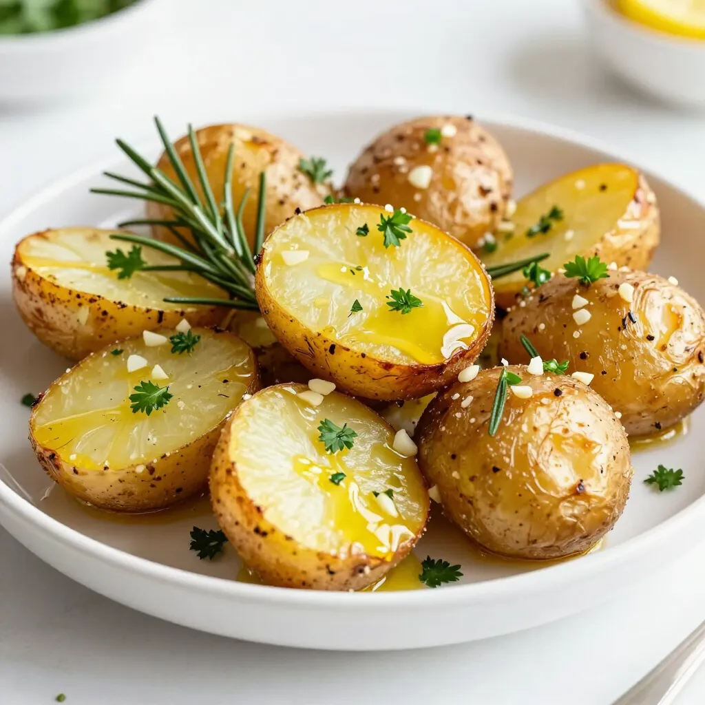 Rosemary Garlic Roasted Potatoes Perfectly Crisped