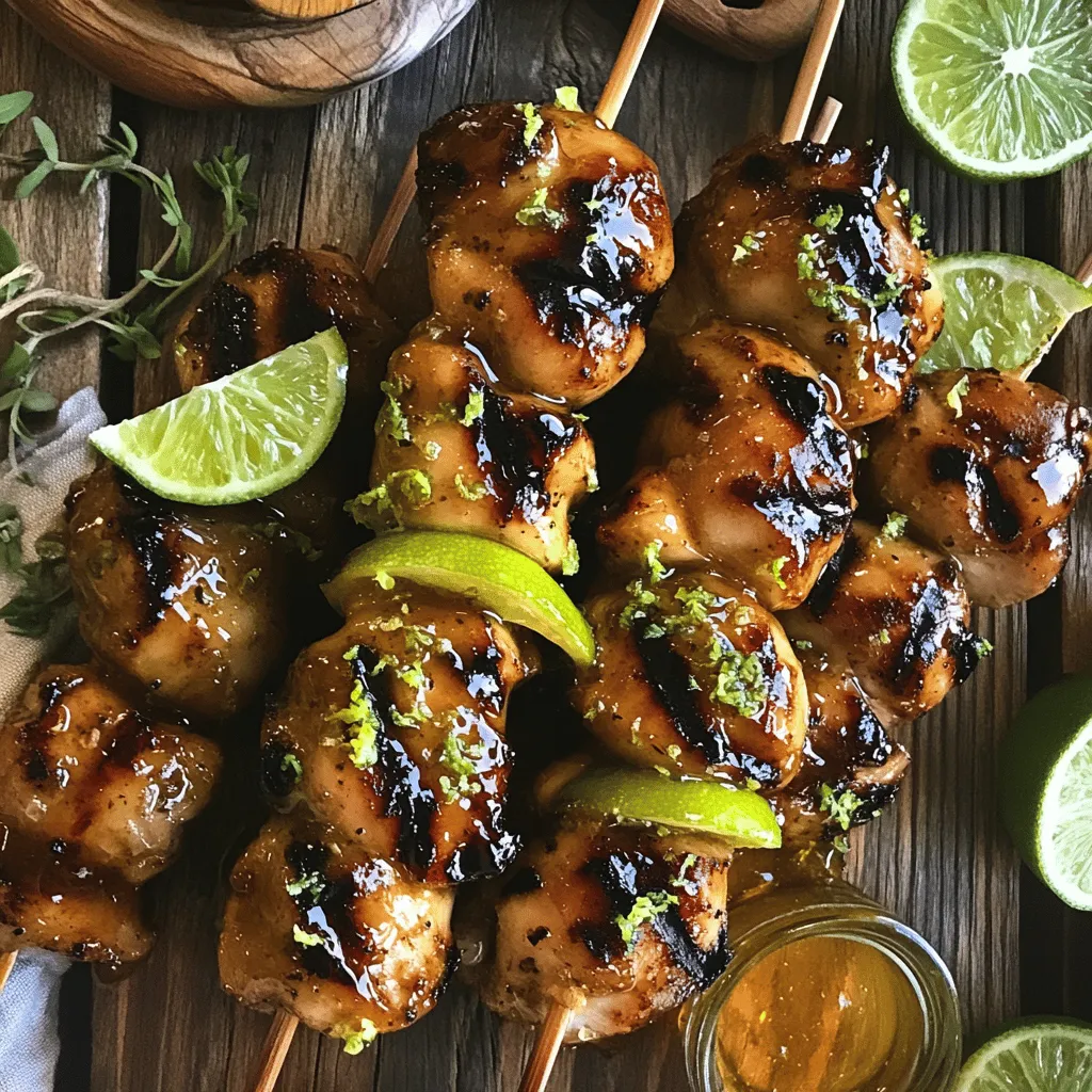 Honey Lime Chicken Skewers Flavorful Grilled Delight