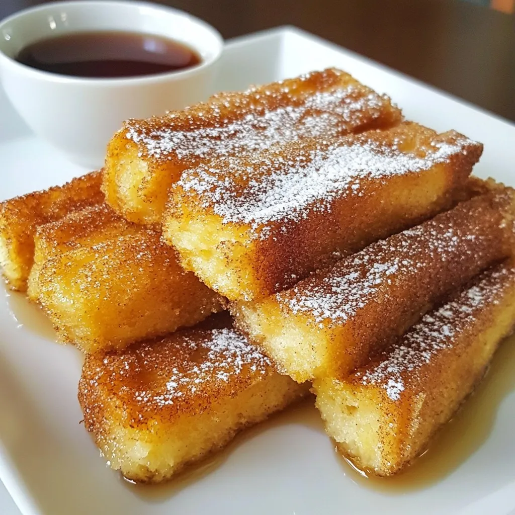 Cinnamon Sugar French Toast Sticks Quick and Easy Recipe
