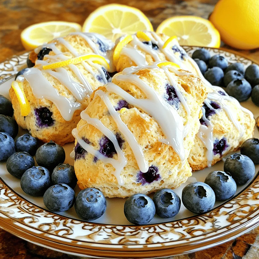 Blueberry Lemon Scones Flavorful and Simple Recipe