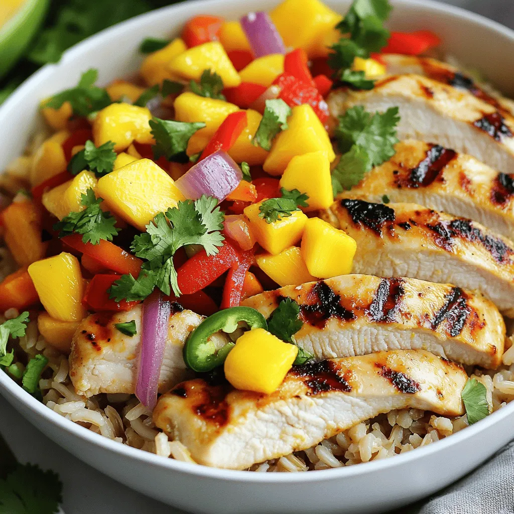 Spicy Mango Chicken Bowls Flavorful and Easy Meal