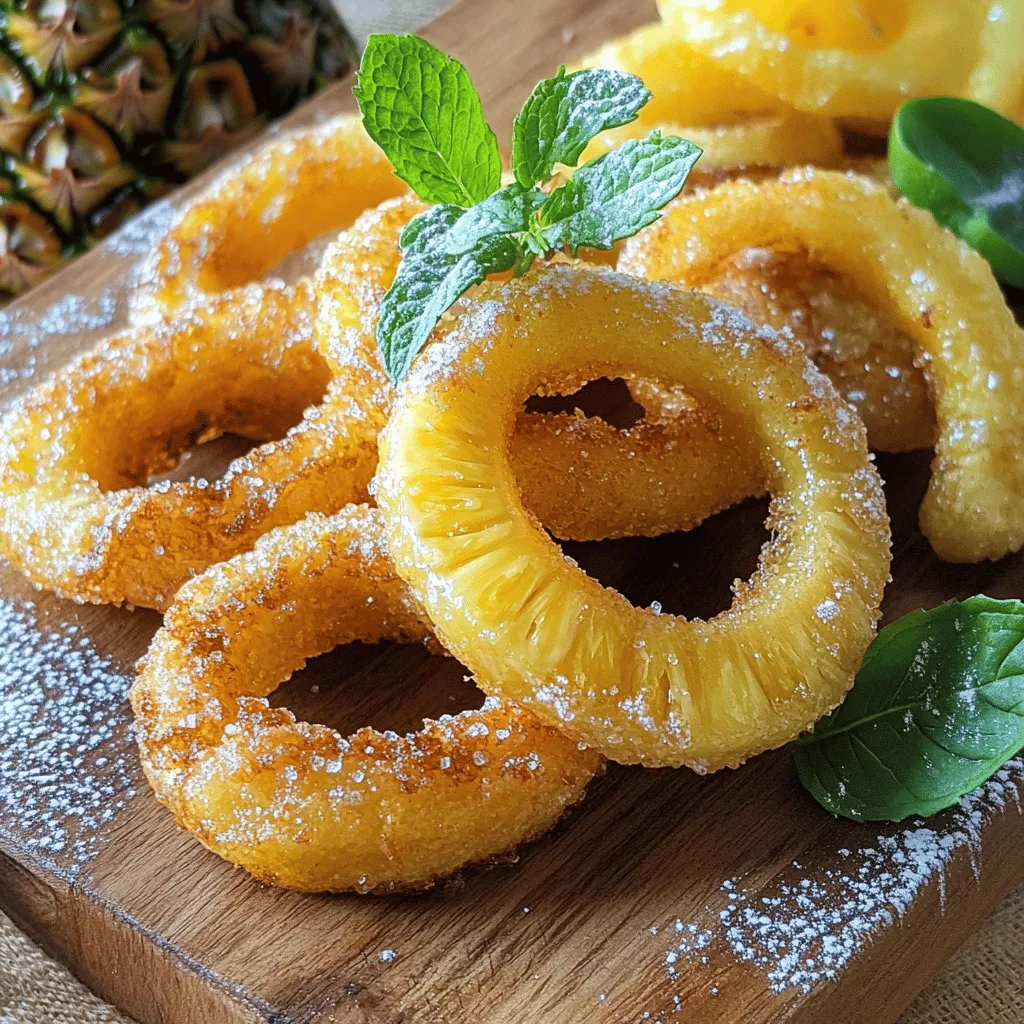 Fried Pineapple Rings Crispy and Flavorful Treat