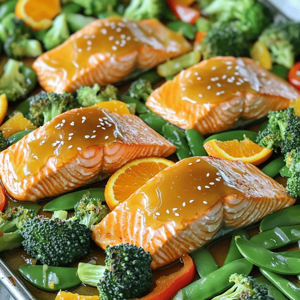 Sheet Pan Orange Glazed Salmon Flavorful Dinner Recipe