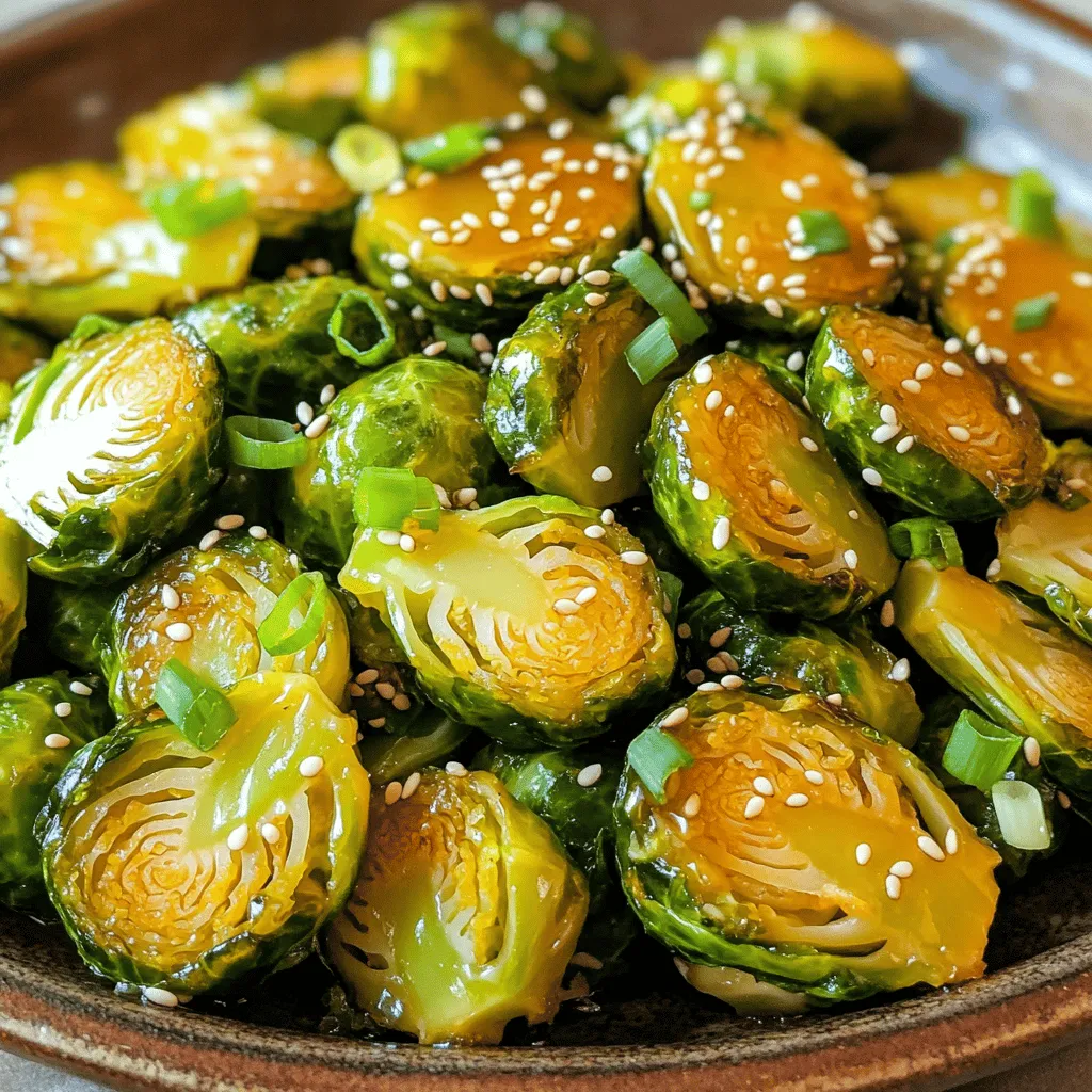 Honey Garlic Brussel Sprout Skillet Flavorful Delight