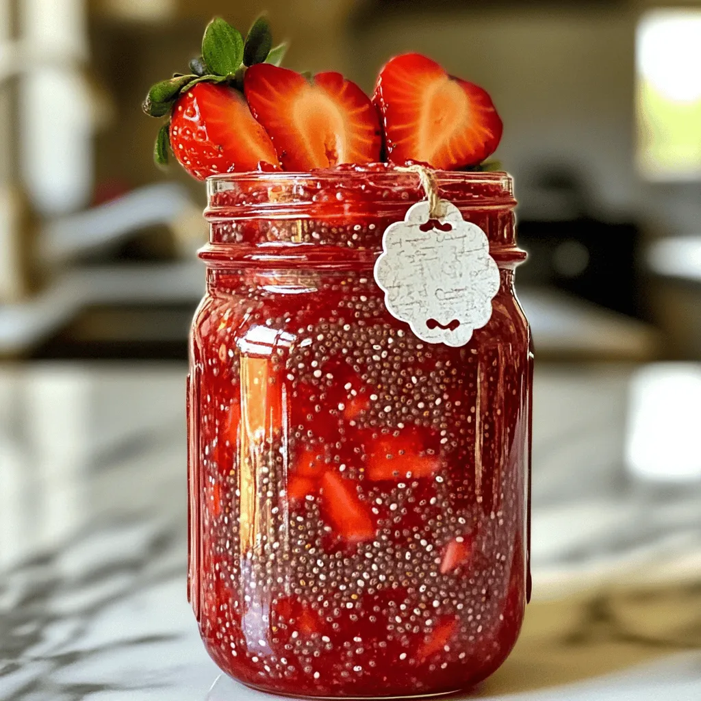 Strawberry Chia Seed Jam Tasty and Healthy Spread