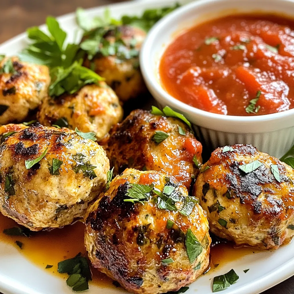 Garlic Herb Chicken Meatballs Flavorful and Simple Dish