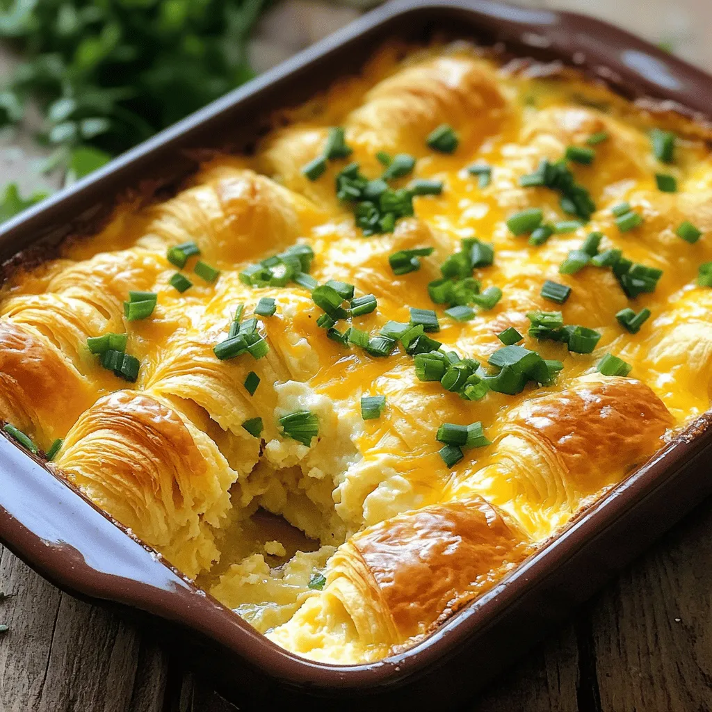 Irresistible Overnight Croissant Breakfast Casserole