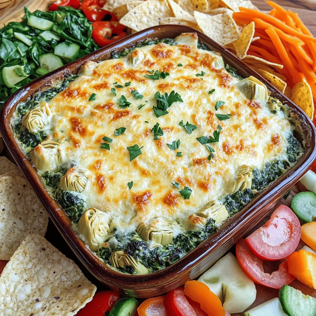 52. Spinach Artichoke Dip Flavorful and Simple Recipe