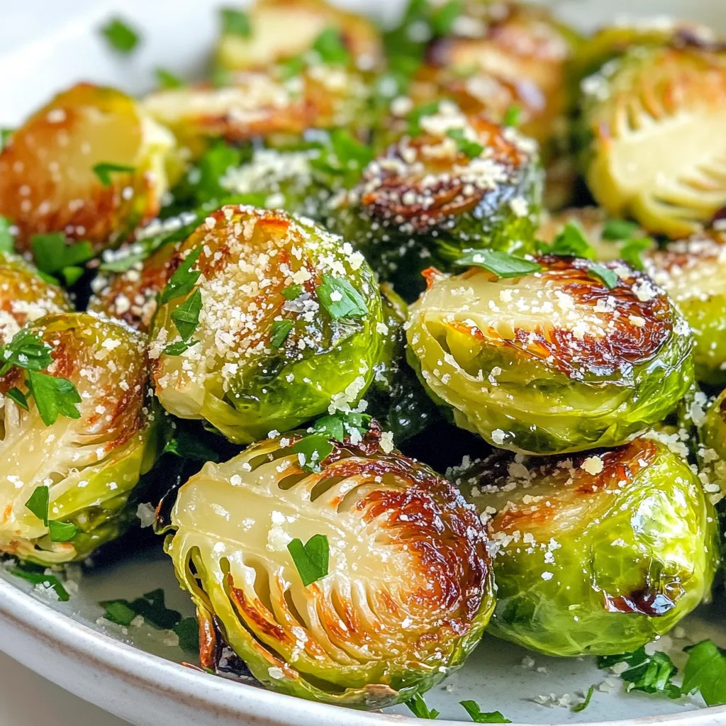 Parmesan Roasted Brussels Sprouts Flavorful Side Dish