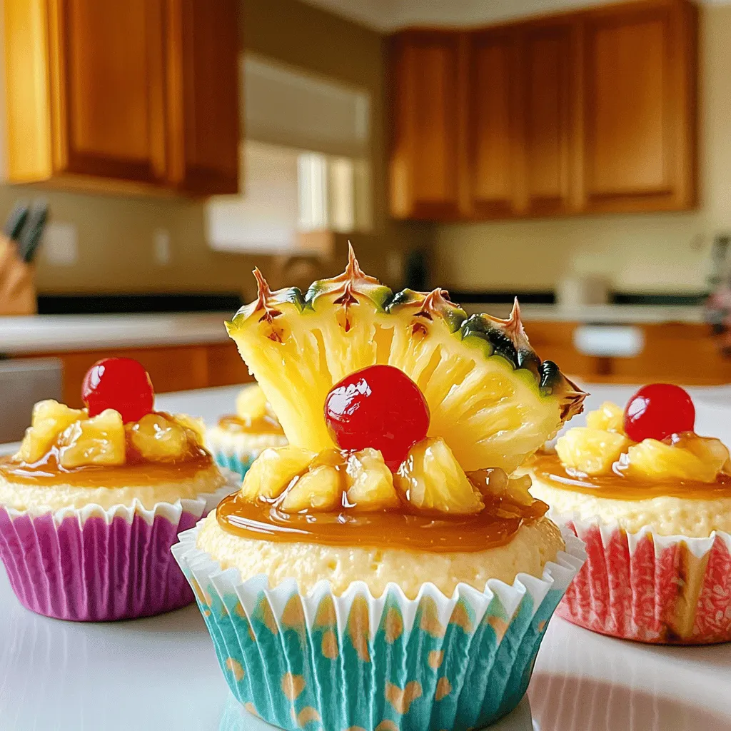 Mini Pineapple Upside Down Cheesecakes Delightful Treat