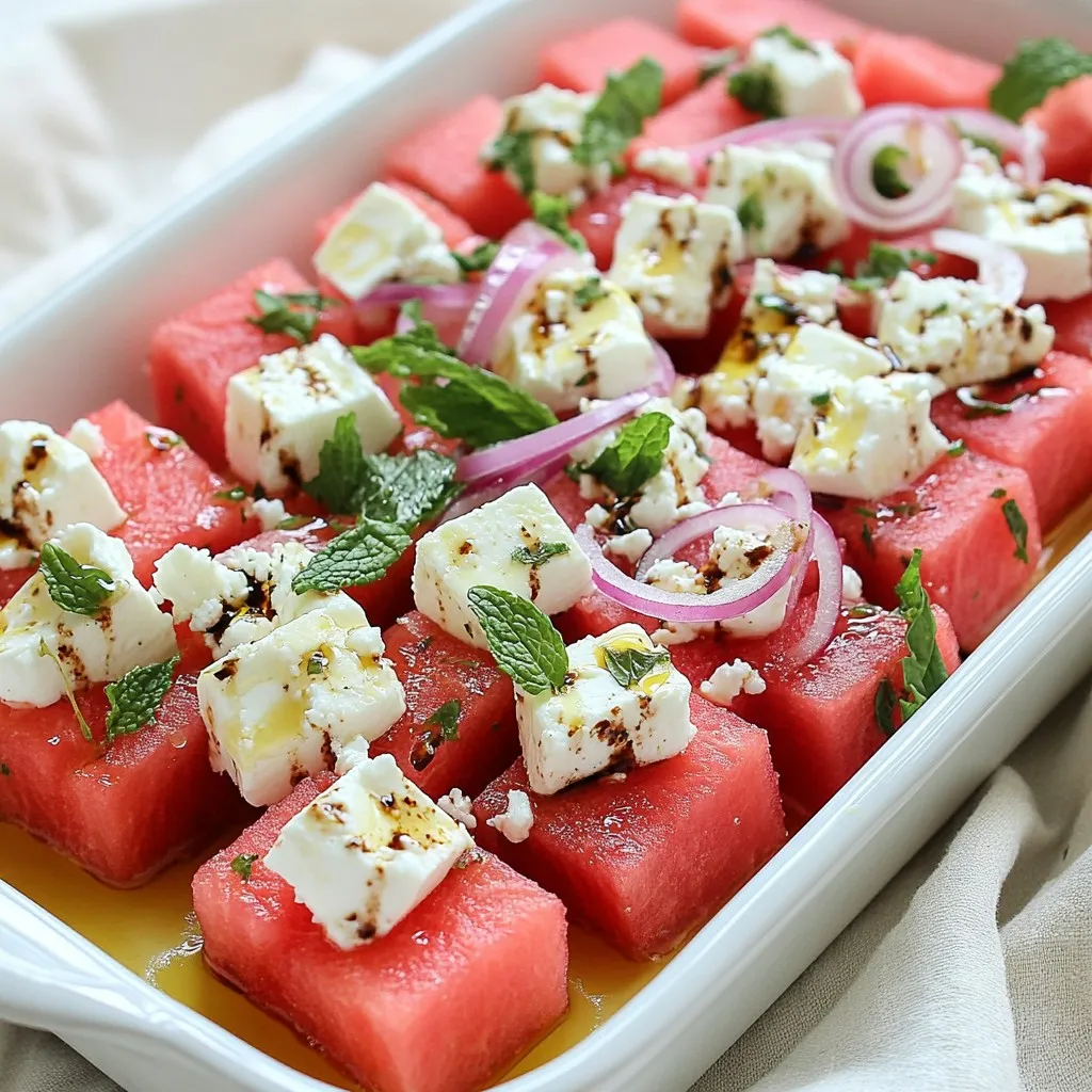 Watermelon Feta Salad Refreshing and Simple Recipe