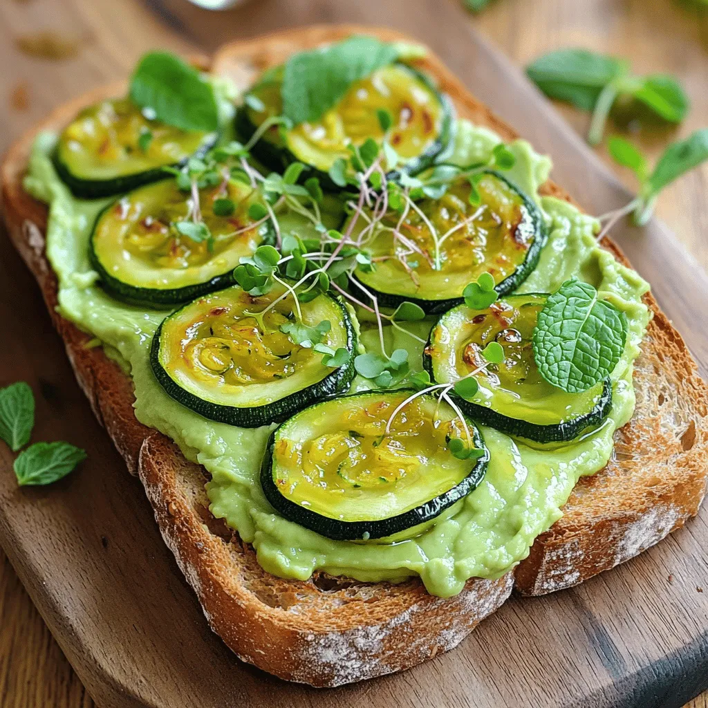 Zucchini Avocado Toast Fresh and Flavorful Delight