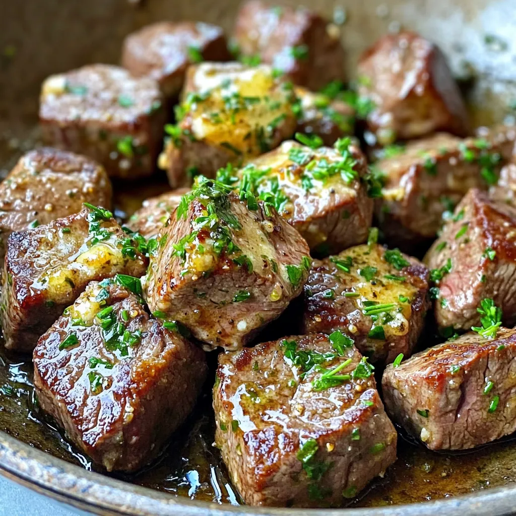 Garlic Herb Butter Steak Bites Savory and Easy Recipe