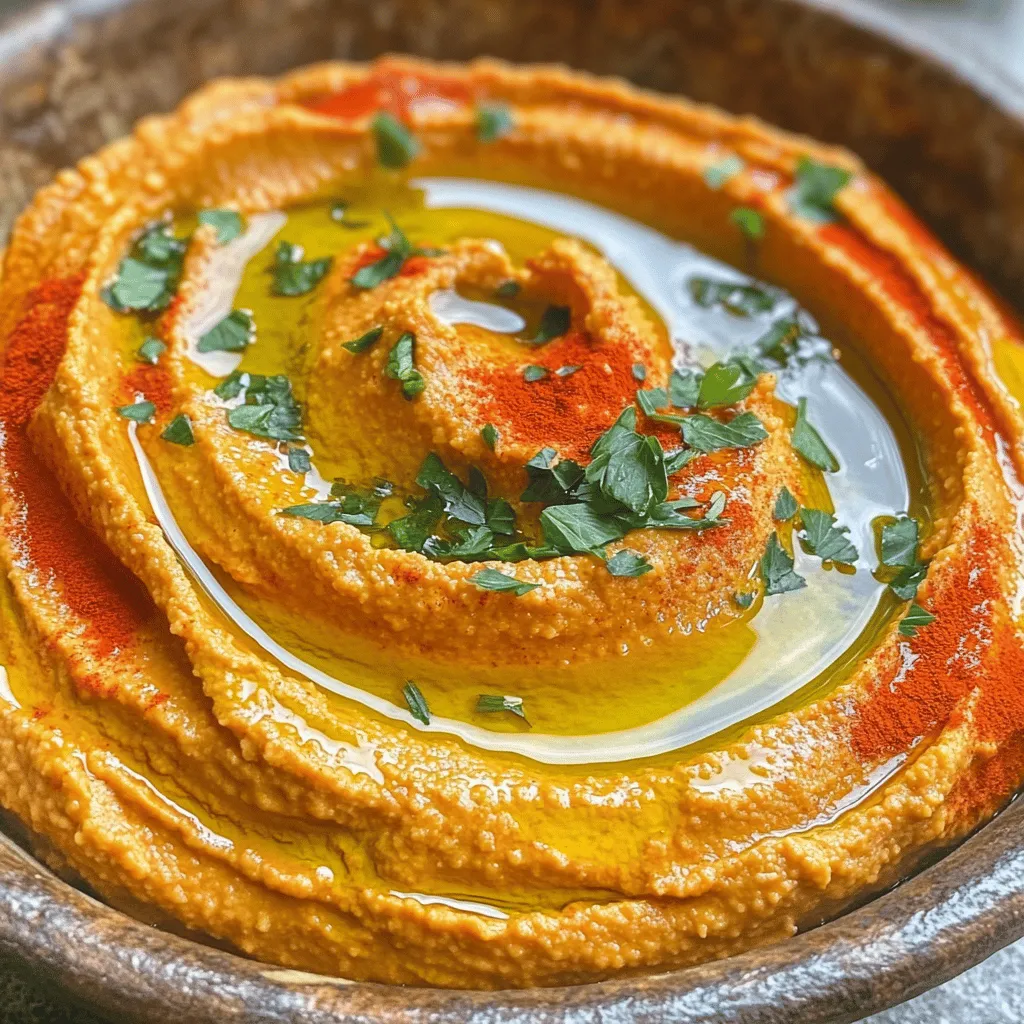 Roasted Red Pepper Hummus Delicious and Healthy Dip