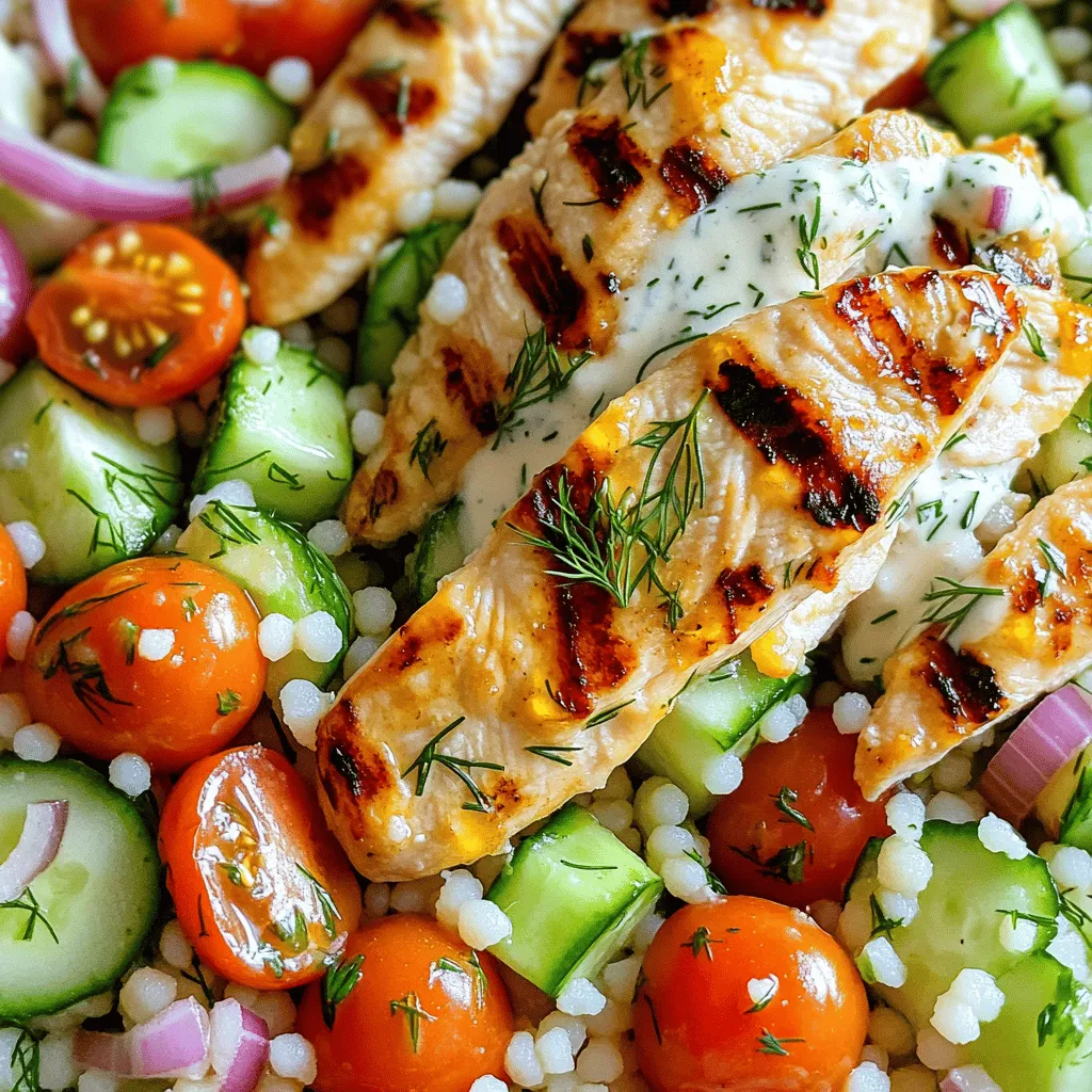 Pickle Ranch Chicken and Couscous Salad Delight