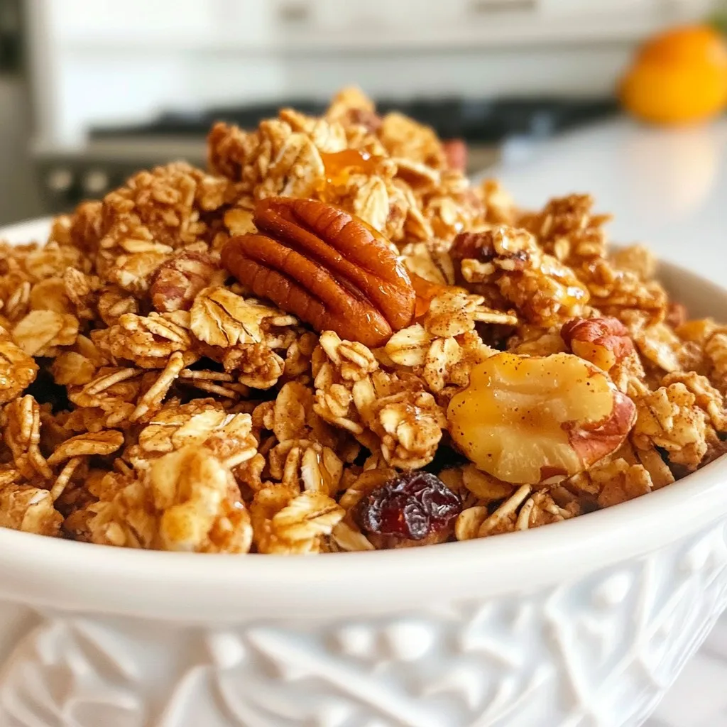 Maple Pecan Granola Tasty and Healthy Breakfast Treat