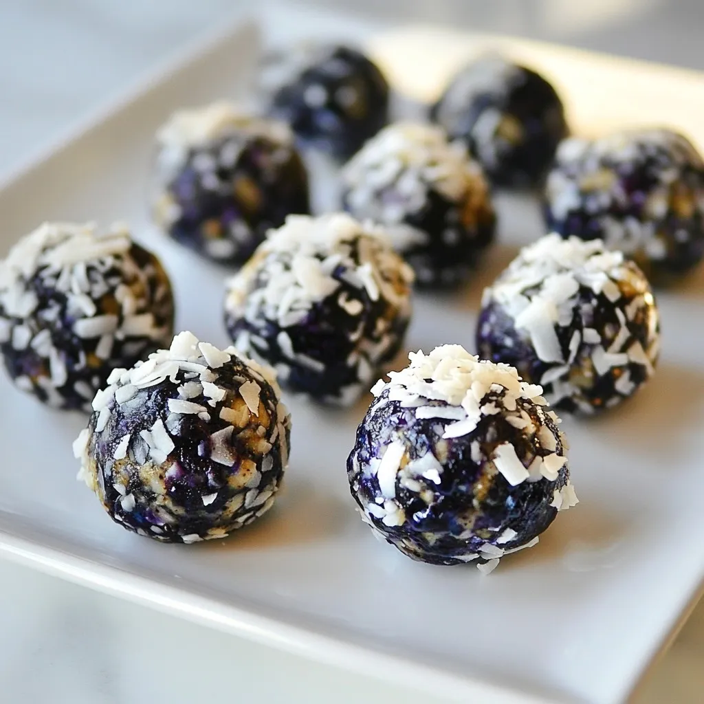 Blueberry Coconut Protein Bites Nourishing Snack Idea