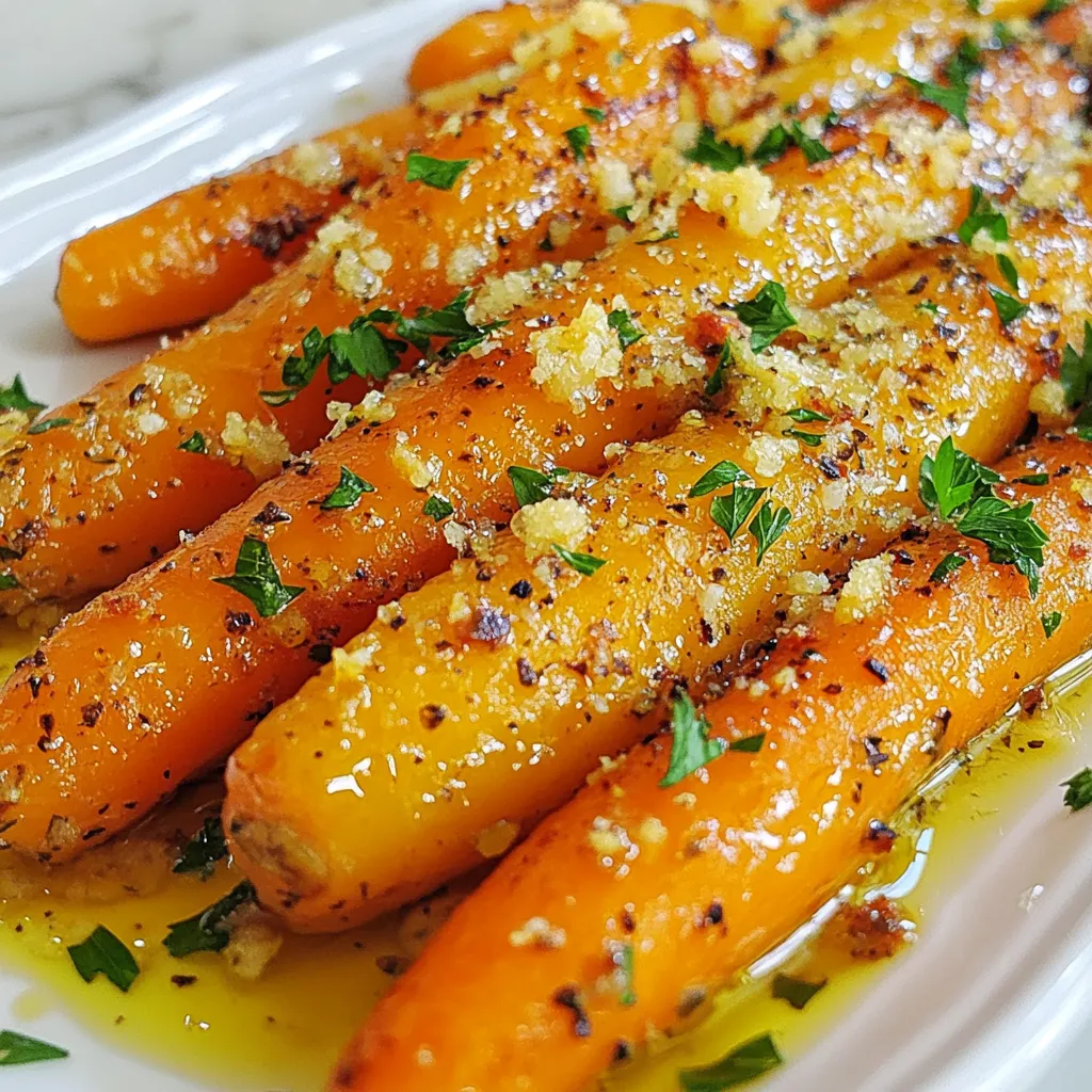Garlic Parmesan Roasted Carrots Flavorful Side Dish