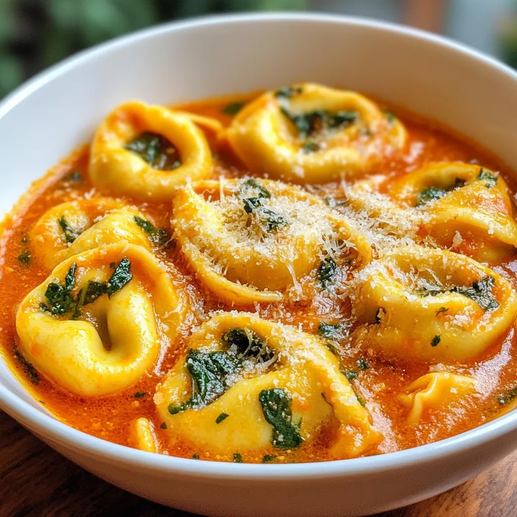 Creamy Tomato Spinach Tortellini Flavorful Dinner Delight