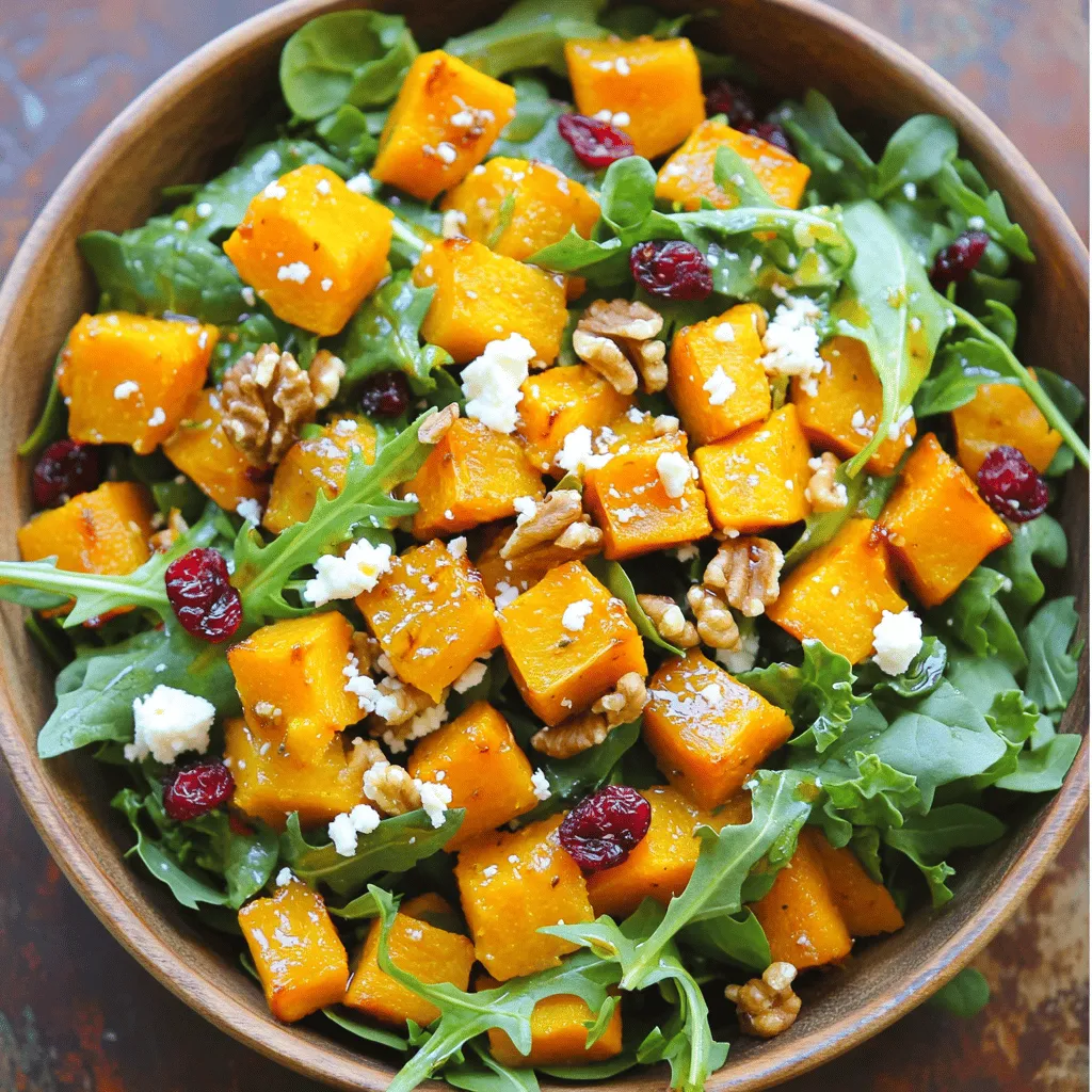 Maple Roasted Butternut Squash Salad Flavor Boost