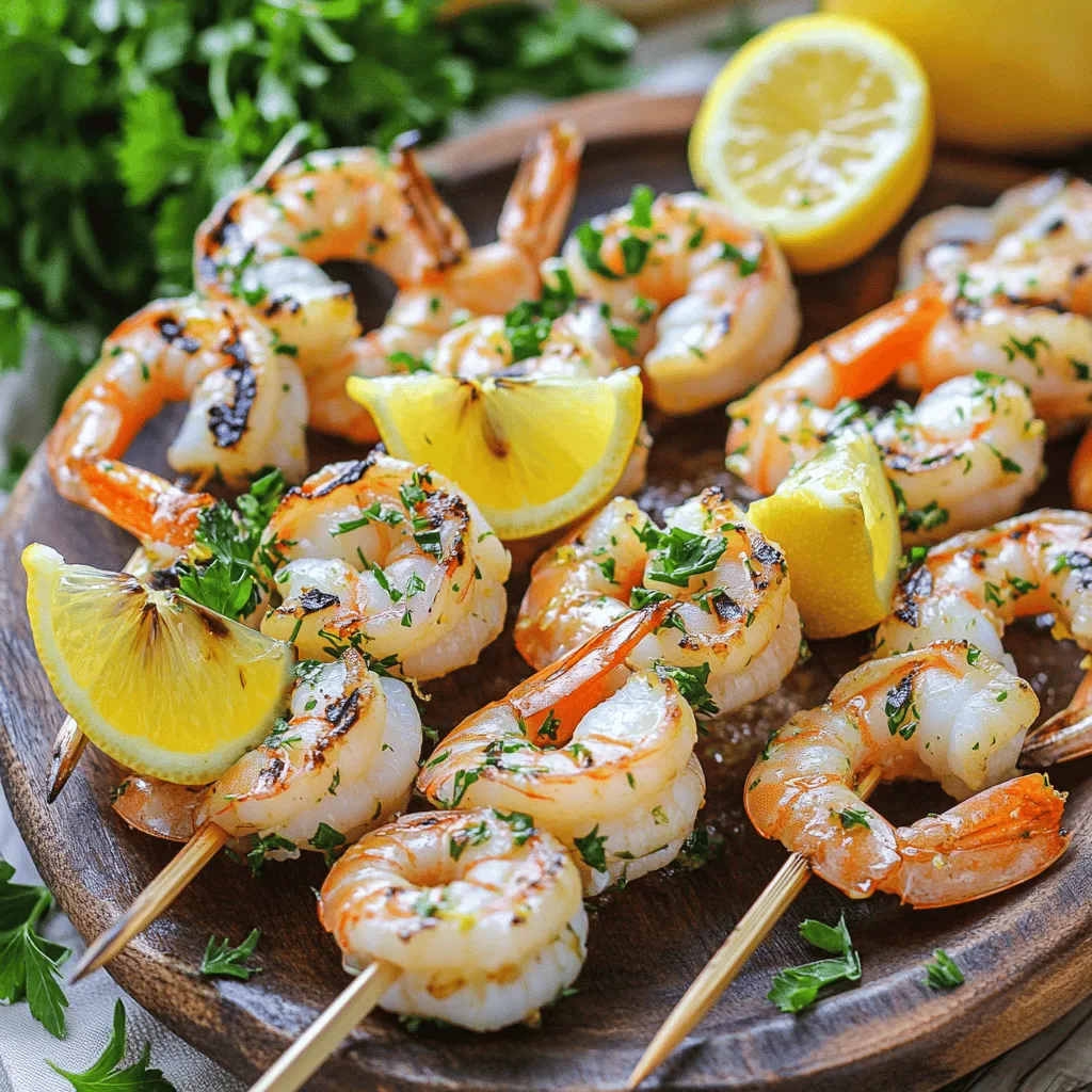 Lemon Herb Grilled Shrimp Skewers Flavorful Delight