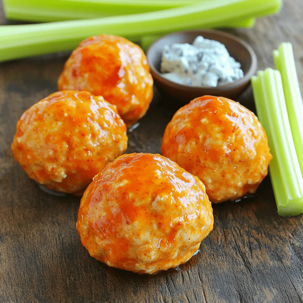 Savory Buffalo Chicken Meatballs Easy and Flavorful Dish