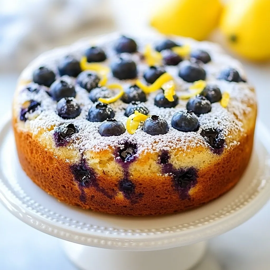 Lemon Blueberry Greek Yogurt Cake Delightful Treat
