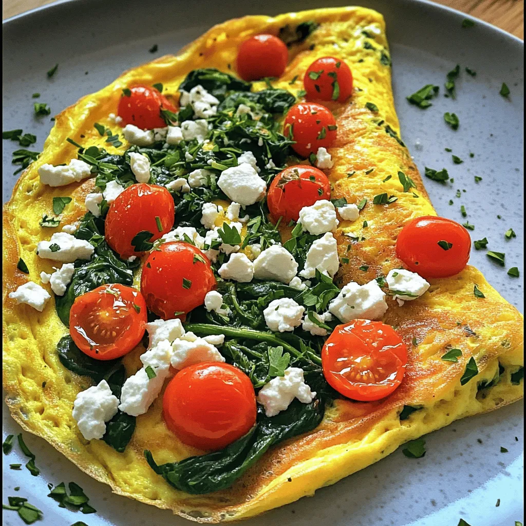 Spinach Feta Omelette Tasty and Simple Recipe