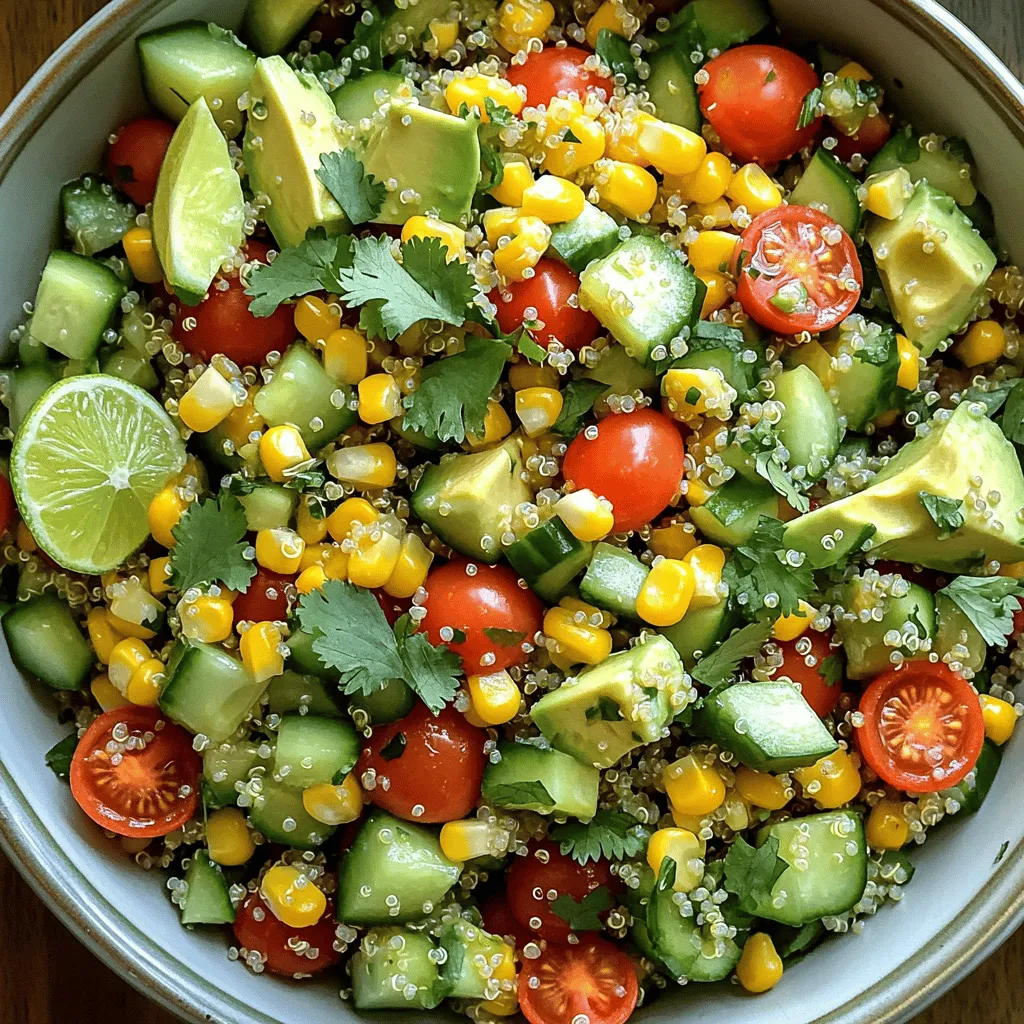 Cilantro Lime Quinoa Salad Fresh and Flavorful Mix