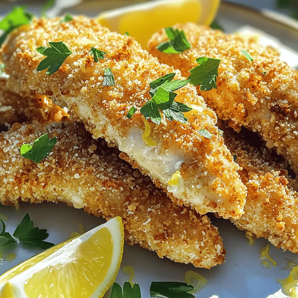 Lemon Garlic Parmesan Chicken Tenders Tasty Recipe