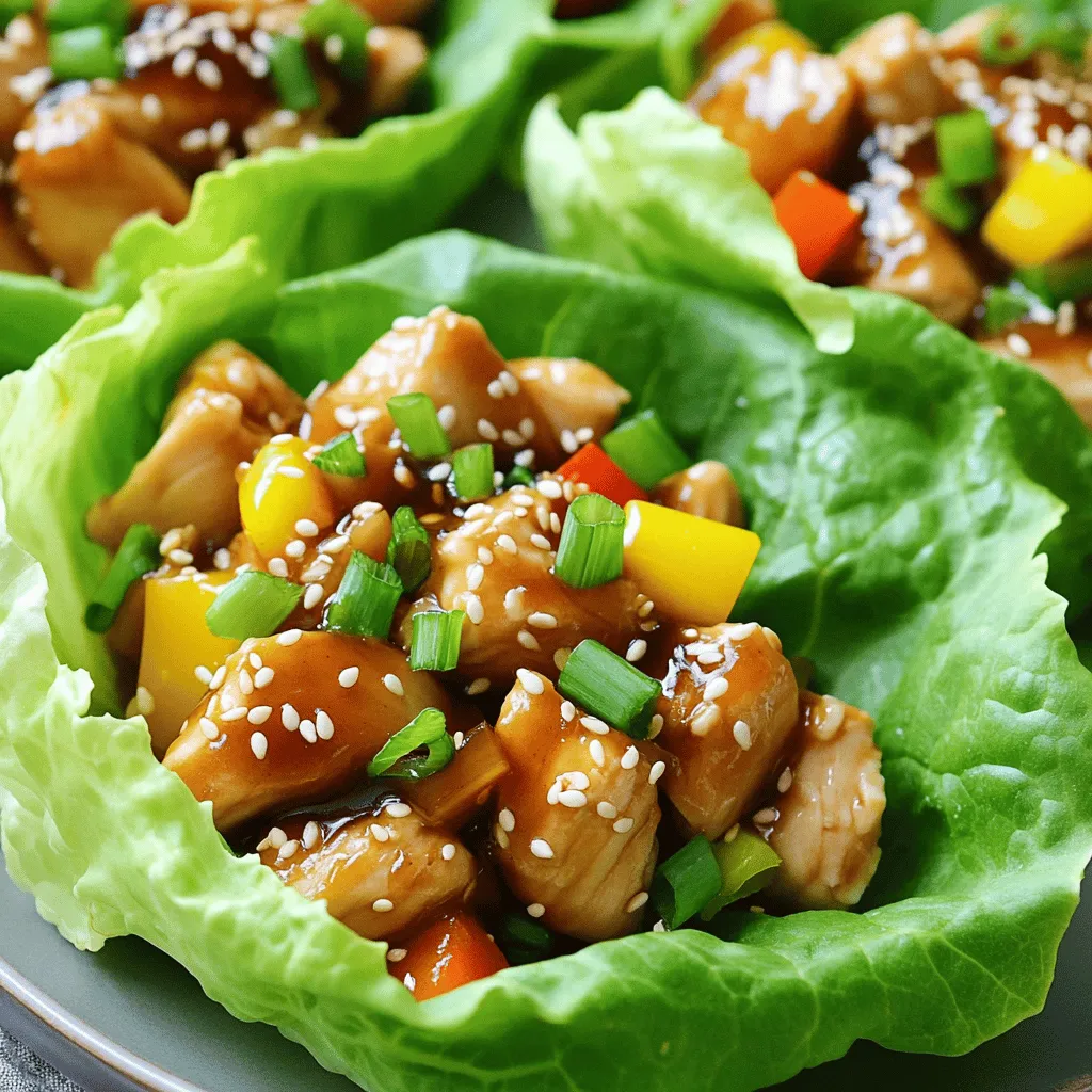 Teriyaki Chicken Lettuce Wraps Flavorful and Fresh Meal