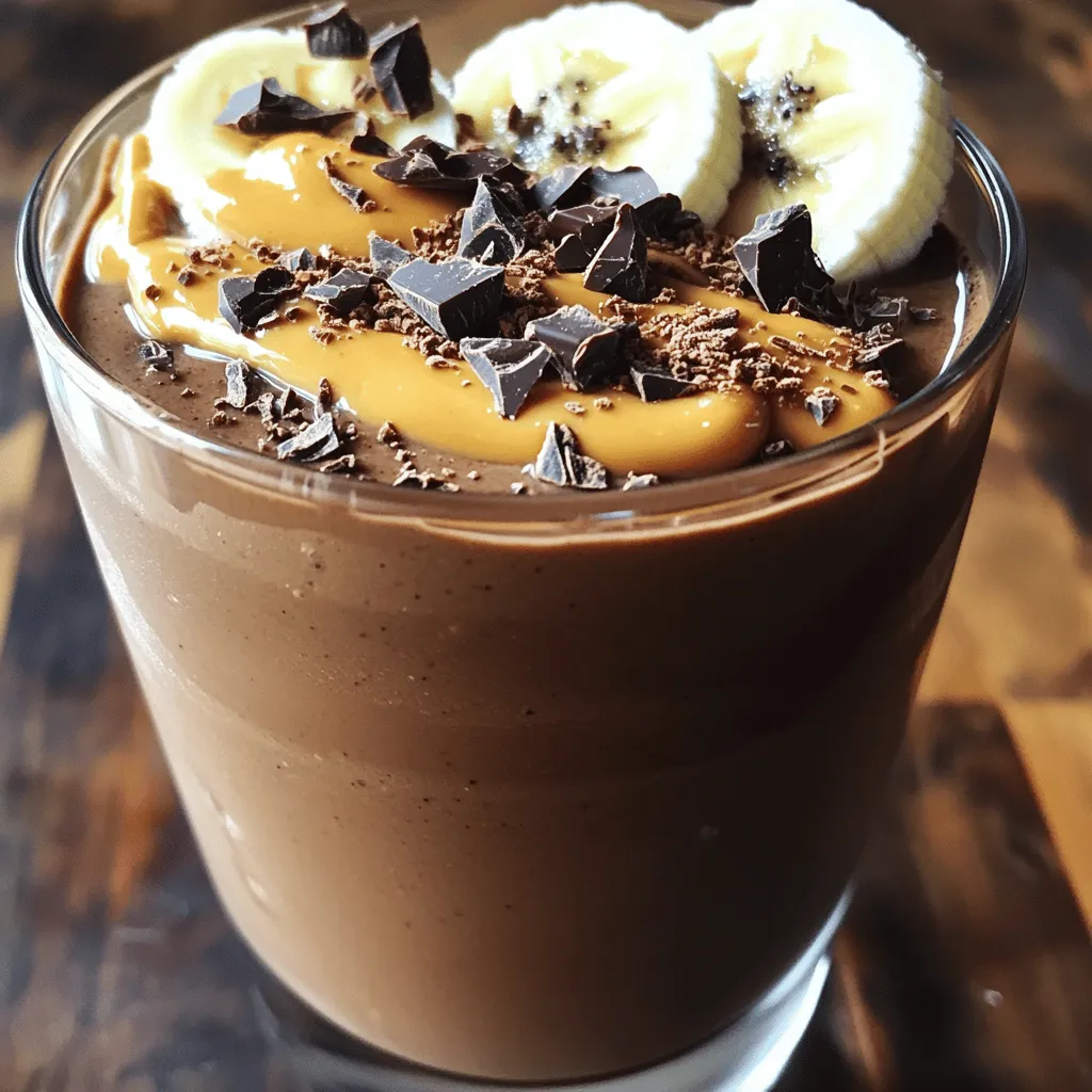 Chocolate Peanut Butter Smoothie Creamy and Rich Treat
