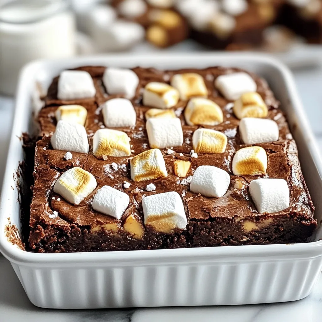 Sweet Potato Marshmallow Brownies Delicious Treat