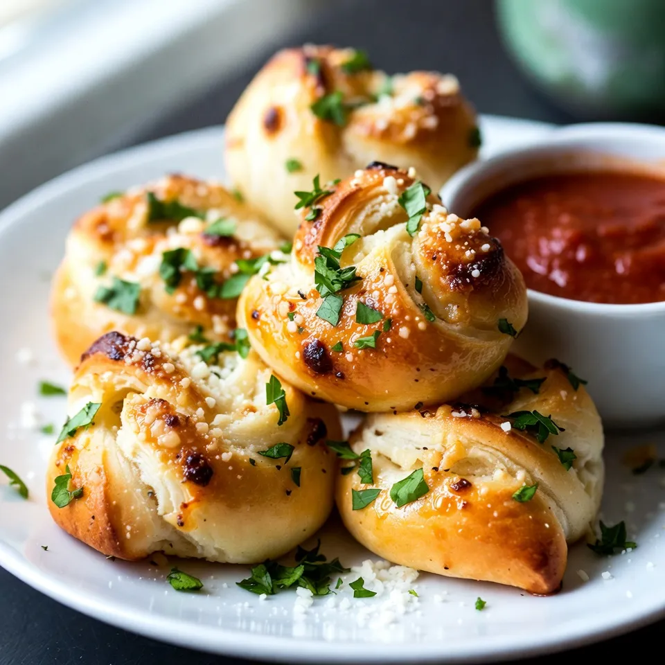Garlic Butter Parmesan Knots Savory and Easy Recipe