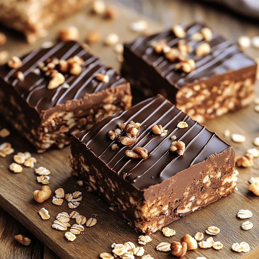 No-Bake Chocolate Oat Bars Simple and Tasty Delight