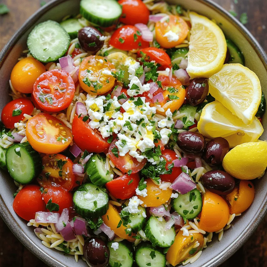 Greek Orzo Salad Fresh and Flavorful Recipe Guide