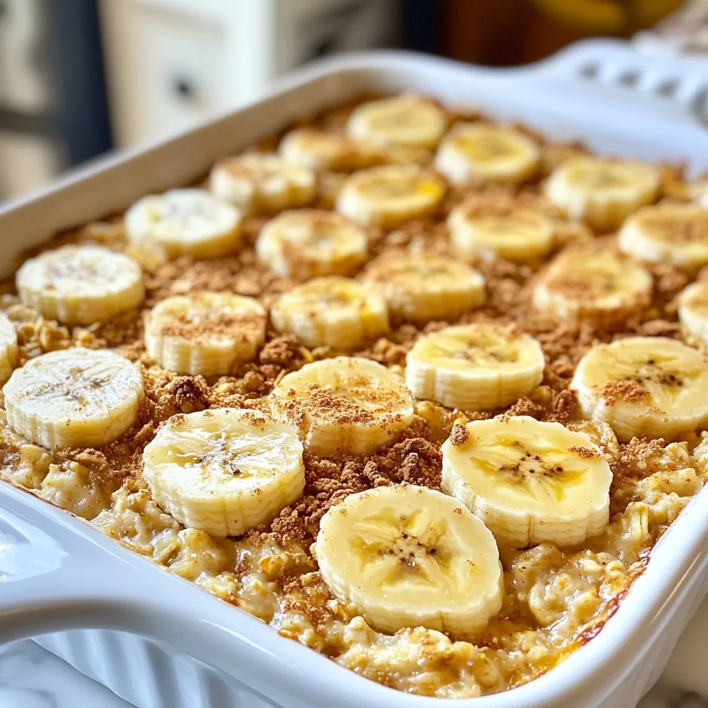 Peanut Butter Banana Baked Oatmeal Rich and Tasty Meal