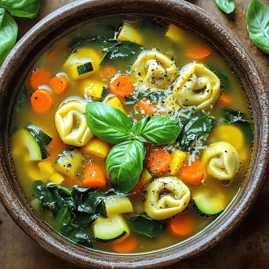 Veggie-Loaded Tortellini Soup Hearty and Nourishing Meal