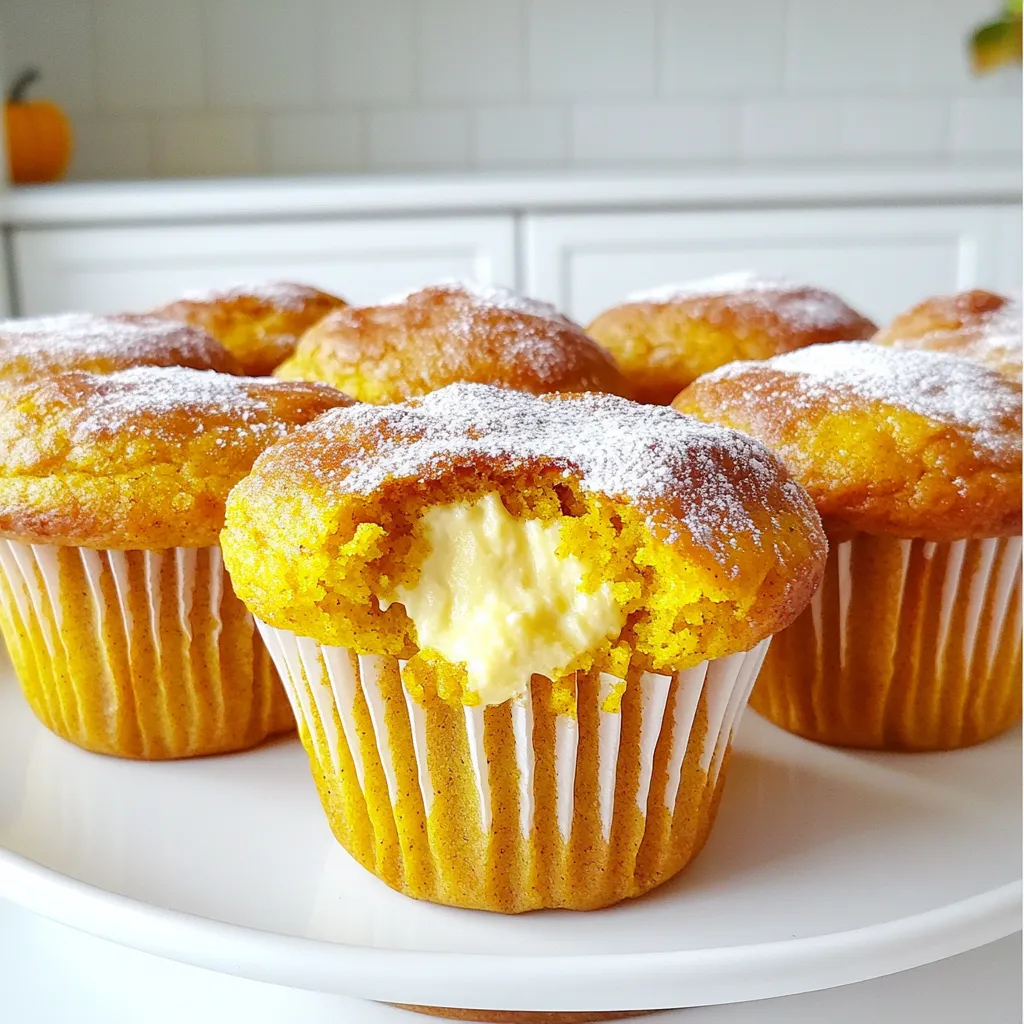 Cheesecake Stuffed Pumpkin Muffins Irresistible Treat