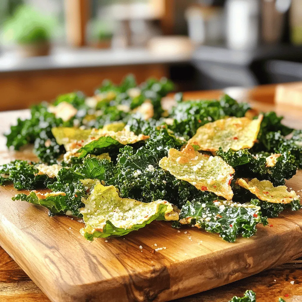 Garlic Parmesan Kale Chips Crispy and Tasty Snack