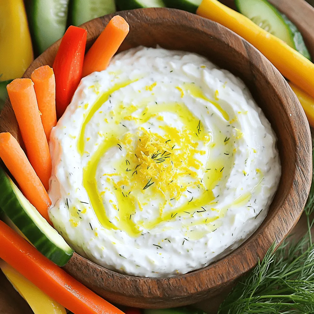 Zesty Lemon Greek Yogurt Dip Fresh and Flavorful Treat